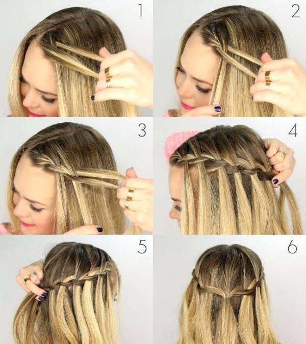 Быстрая прическа на средние волосы своими руками на каждый день с резинкой
