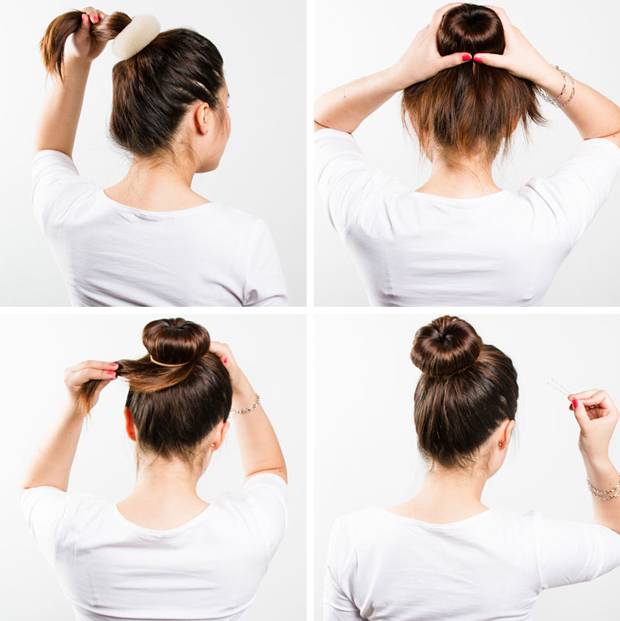 Как сделать пучок на коротких волосах: 12 способов с фото