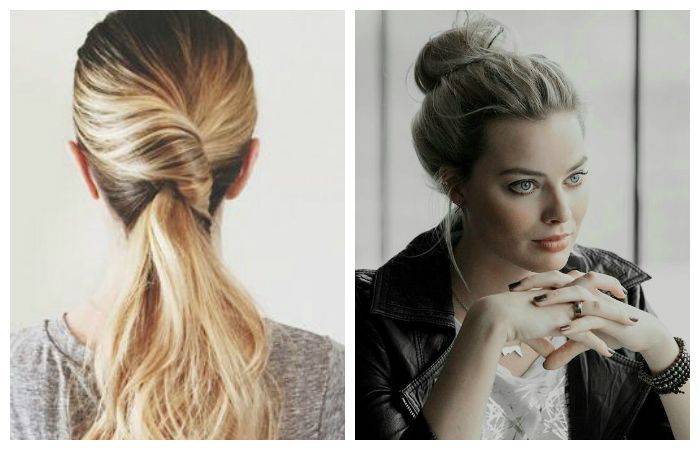 Быстрая прическа на средние волосы своими руками на каждый день с резинкой