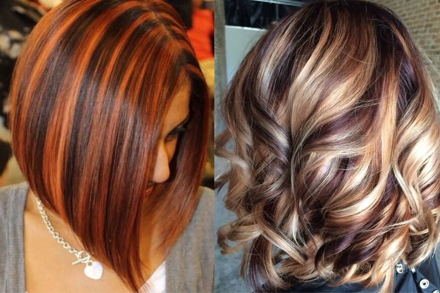 Окрашивание волос в два цвета: красивая двухцветная покраска (фото)