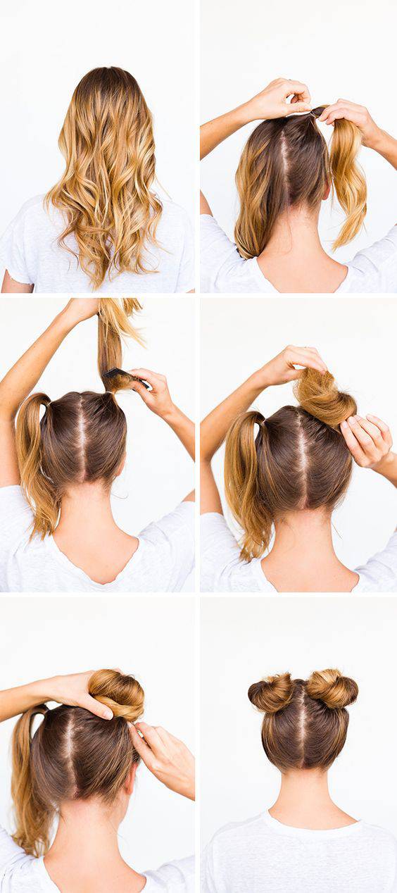 Как сделать пучок на голове на длинные, средние волосы. небрежный, современный, растрепанный и собранный пучок. фото