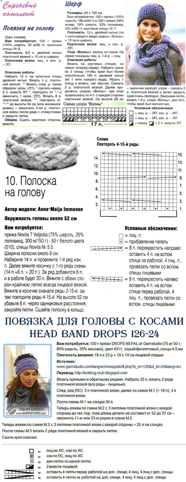 Повязка киска на голову для девочки крючком – пособие для начинающих