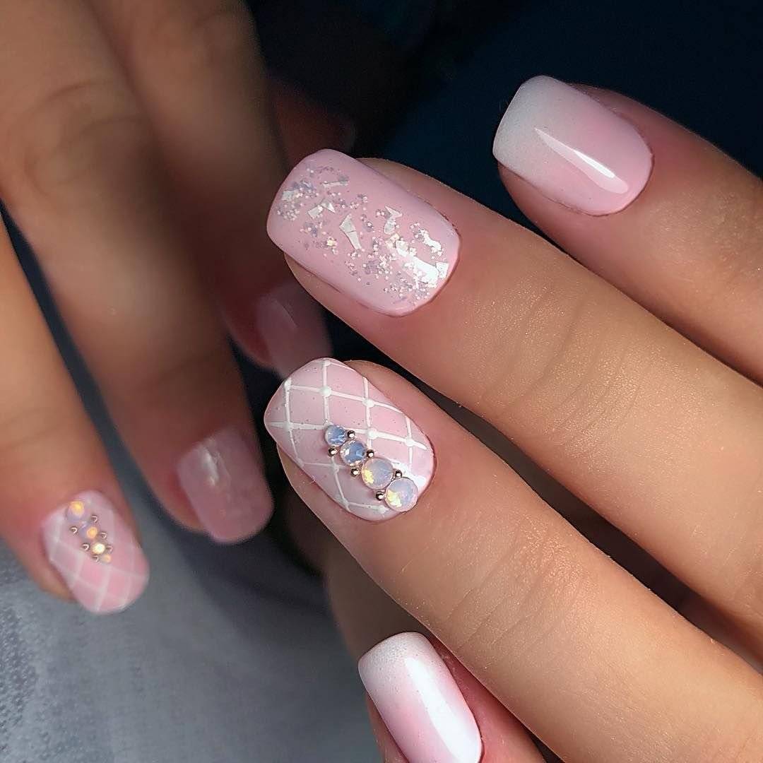 Маникюр на короткие ногти фото дизайн 2019 гель лак 