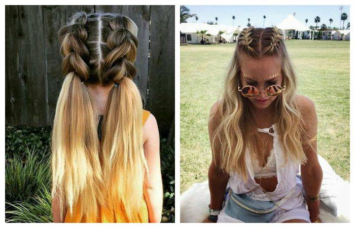 Быстрая прическа на средние волосы своими руками на каждый день с резинкой