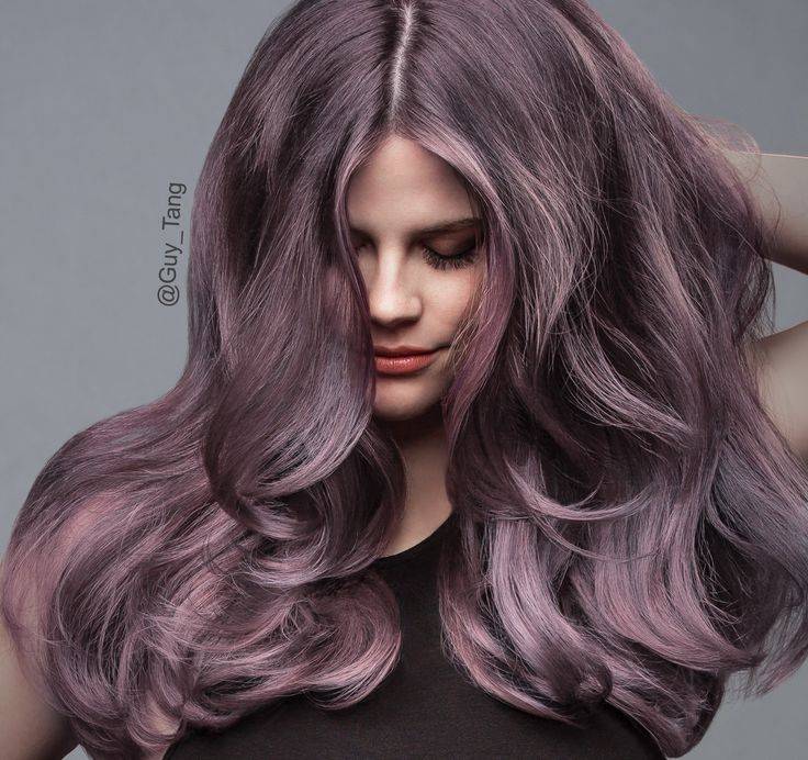 Пепельно-фиолетовый цвет волос. фото, кому подойдет для мужчин, девушек. краски, техники окрашивания