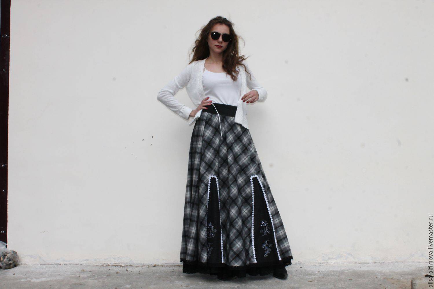 С чем сочетается длинная шифоновая юбка, примеры модных луков