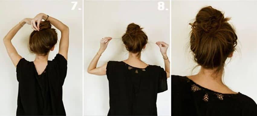 Как сделать красивый пучок на длинные волосы